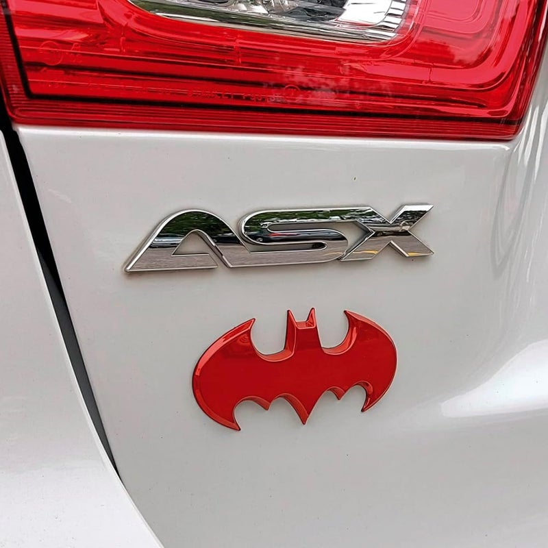 Fan Emblems Batman 3D Car Badge - 1989 Batwing Logo (Red Chrome: 3.8 x 1.8 x 0.2 inches) - Image 4